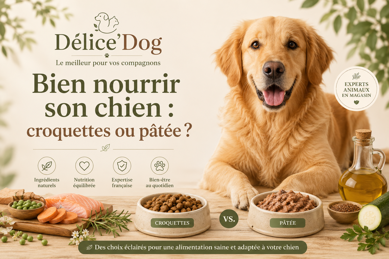 Bien nourrir son chien : croquettes ou pâtée ?