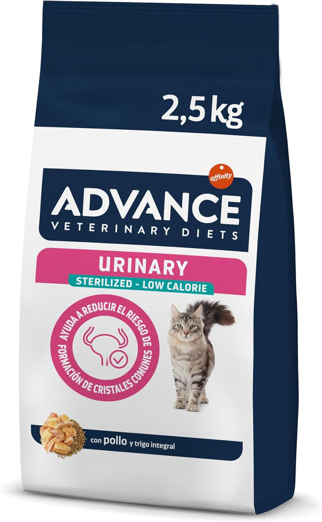 Advance Veterinary Diets Urinary Low Calorie – Croquettes pour Chat 2,5 kg